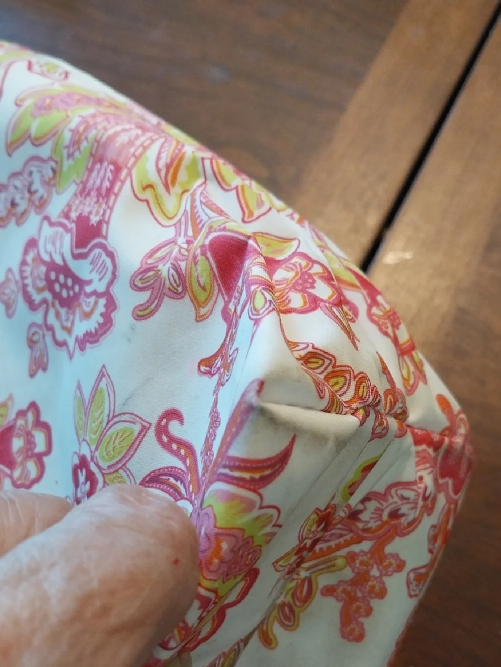 Scout Pink and Yellow PLASTIC Floral Cosmetic Bag - Scout